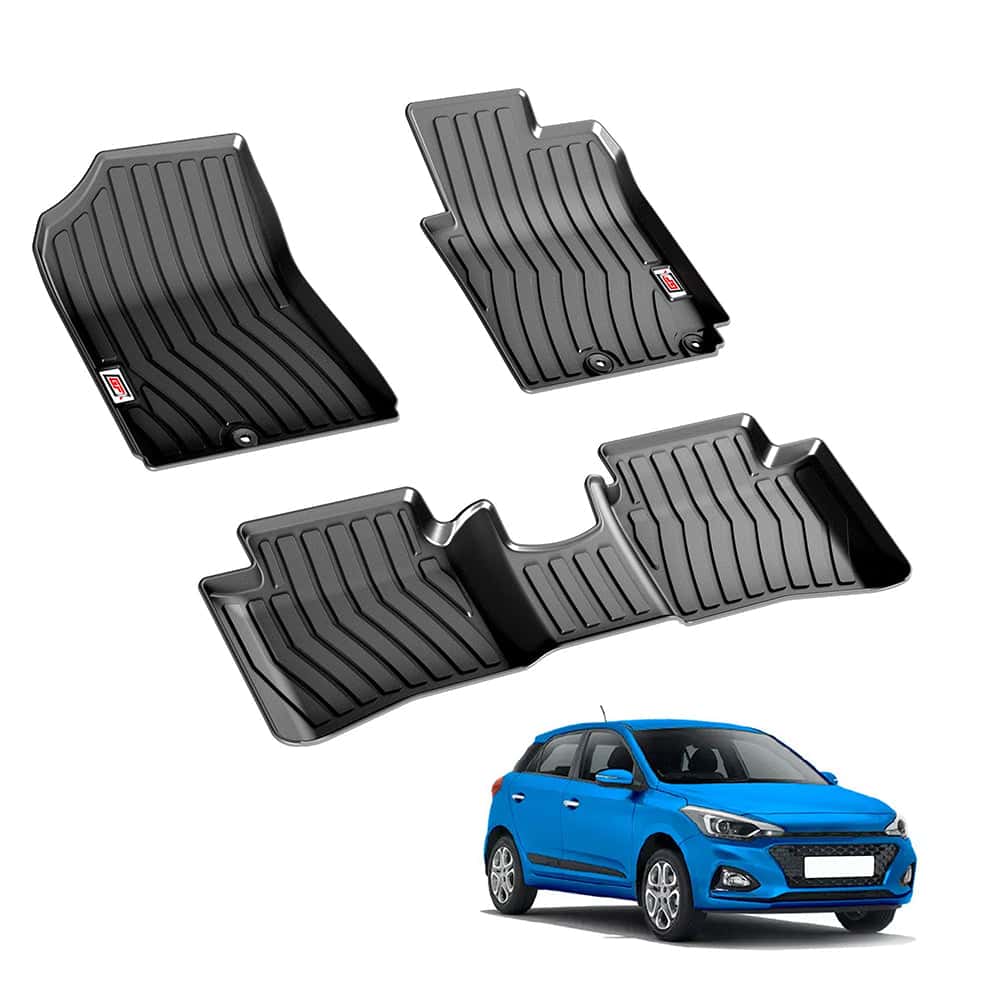 GFX Life Long Car Floor Mats for Hyundai i20 Elite (2014–2019)