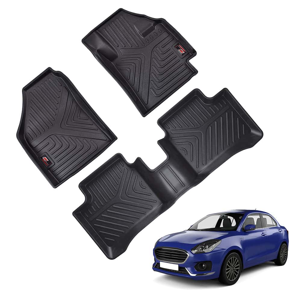 GFX Life Long Car Floor Mats for Maruti Suzuki Dzire (2017 Onwards)
