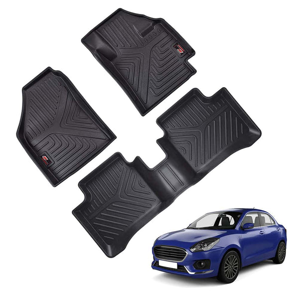 GFX Life Long Car Floor Mats for Maruti Suzuki Dzire (2017 Onwards)