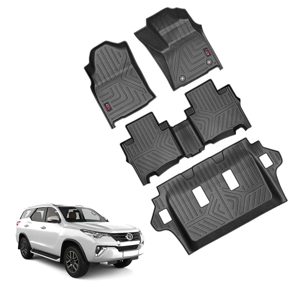 GFX Life Long Car Floor Mats for Toyota Fortuner – Manual (2016 Onwards)