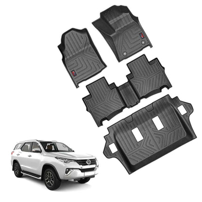 GFX Life Long Car Floor Mats for Toyota Fortuner – Manual (2016 Onwards)