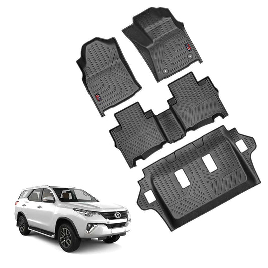 GFX Life Long Car Floor Mats for Toyota Fortuner – Manual (2016 Onwards)