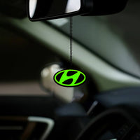 Hyundai Logo Car Mirror Hanging Pendant – Acrylic Hanging Accessory | Stylish Interior Decor