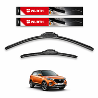 WÜRTH Soft Wiper Blade for Hyundai Creta (2016–2019) | 26" + 16" Set | Flat Frameless | Streak-Free