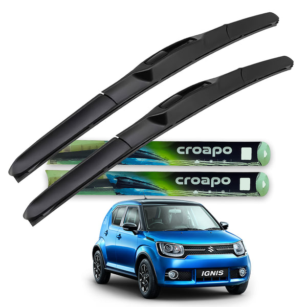 Croapo Front Hybrid Wiper Blades for Maruti Suzuki Ignis (All Models) – 20” Driver & 16” Passenger (Set of 2)