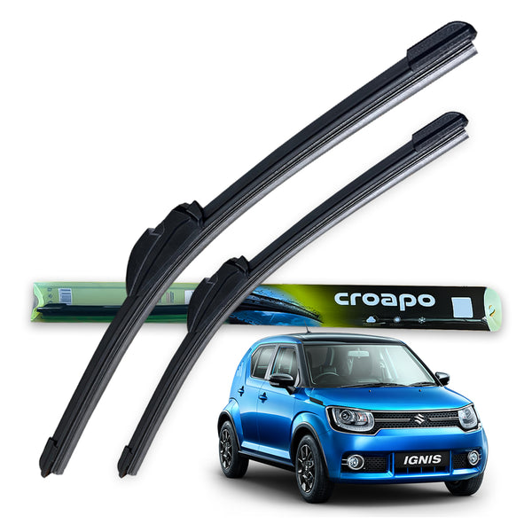 Croapo Frameless Windshield Wiper Blades for Maruti Suzuki Ignis  (All Models) – 20” Driver & 16” Passenger (Set of 2)