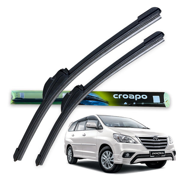 Croapo Frameless Windshield Wiper Blades for Toyota Innova  – 26” Driver & 16” Passenger (Set of 2)