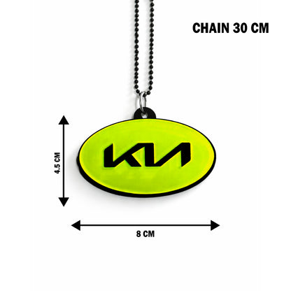 Kia Logo Car Mirror Hanging Pendant – Acrylic Hanging Accessory | Stylish Interior Decor