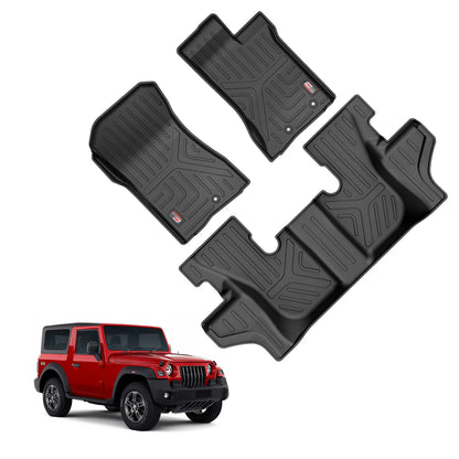 GFX Life Long Car Floor Mats for Mahindra Thar – Manual (2025 Onwards)
