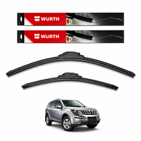 WÜRTH Soft Wiper Blade for Mahindra XUV500 (2011–2015) | 26" + 18" Set | Flat Frameless | Streak-Free