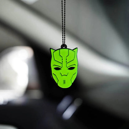 Black Panther Style Car Mirror Hanging Pendant – Acrylic Hanging Accessory | Stylish Interior Decor