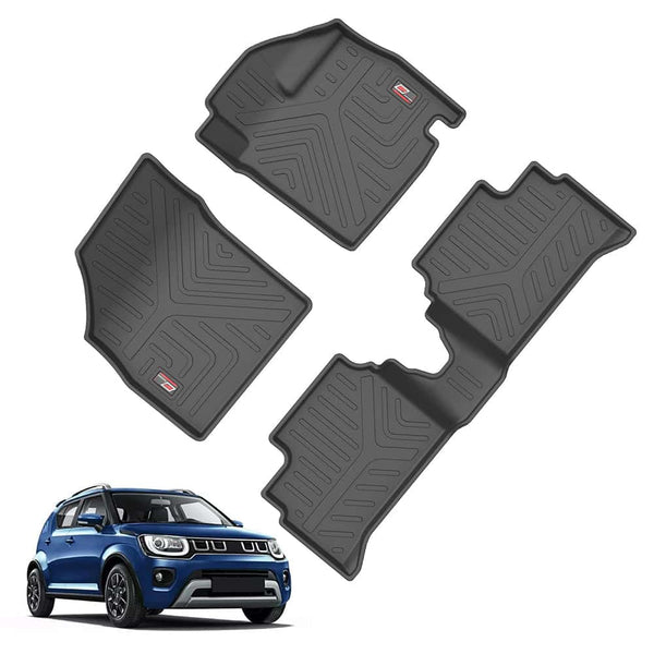 GFX Life Long Car Floor Mats for Maruti Suzuki Ignis (2016 Onwards)