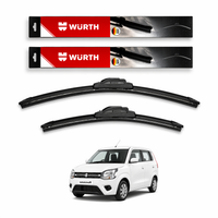 WÜRTH Soft Wiper Blade for Maruti Suzuki Wagon R (New) | 18" + 16" Set | Flat Frameless | Streak-Free