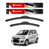 WÜRTH Soft Wiper Blade for Maruti Suzuki Wagon R (Old) | 18" + 16" Set | Flat Frameless | Streak-Free