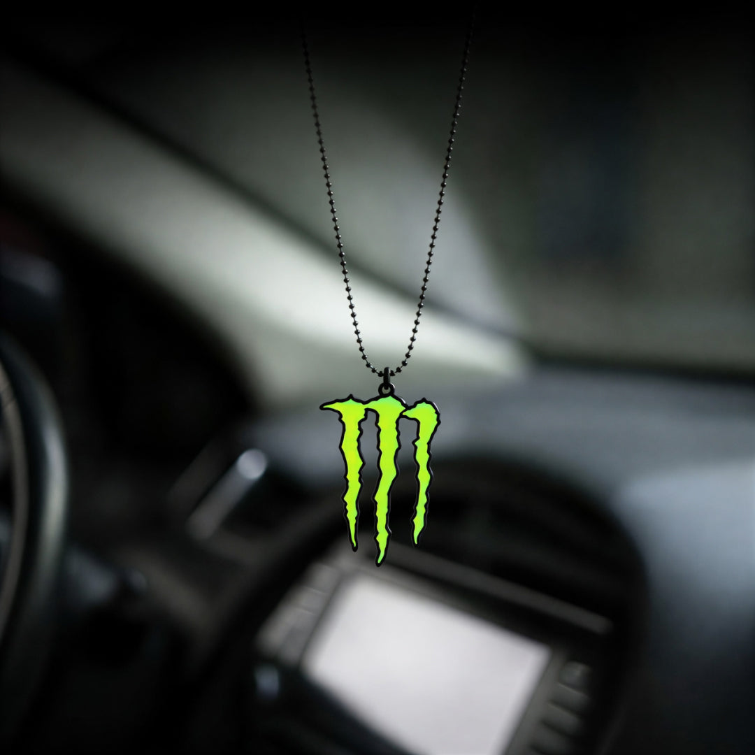 Monster Style Car Mirror Hanging Pendant – Acrylic Hanging Accessory | Stylish Interior Decor