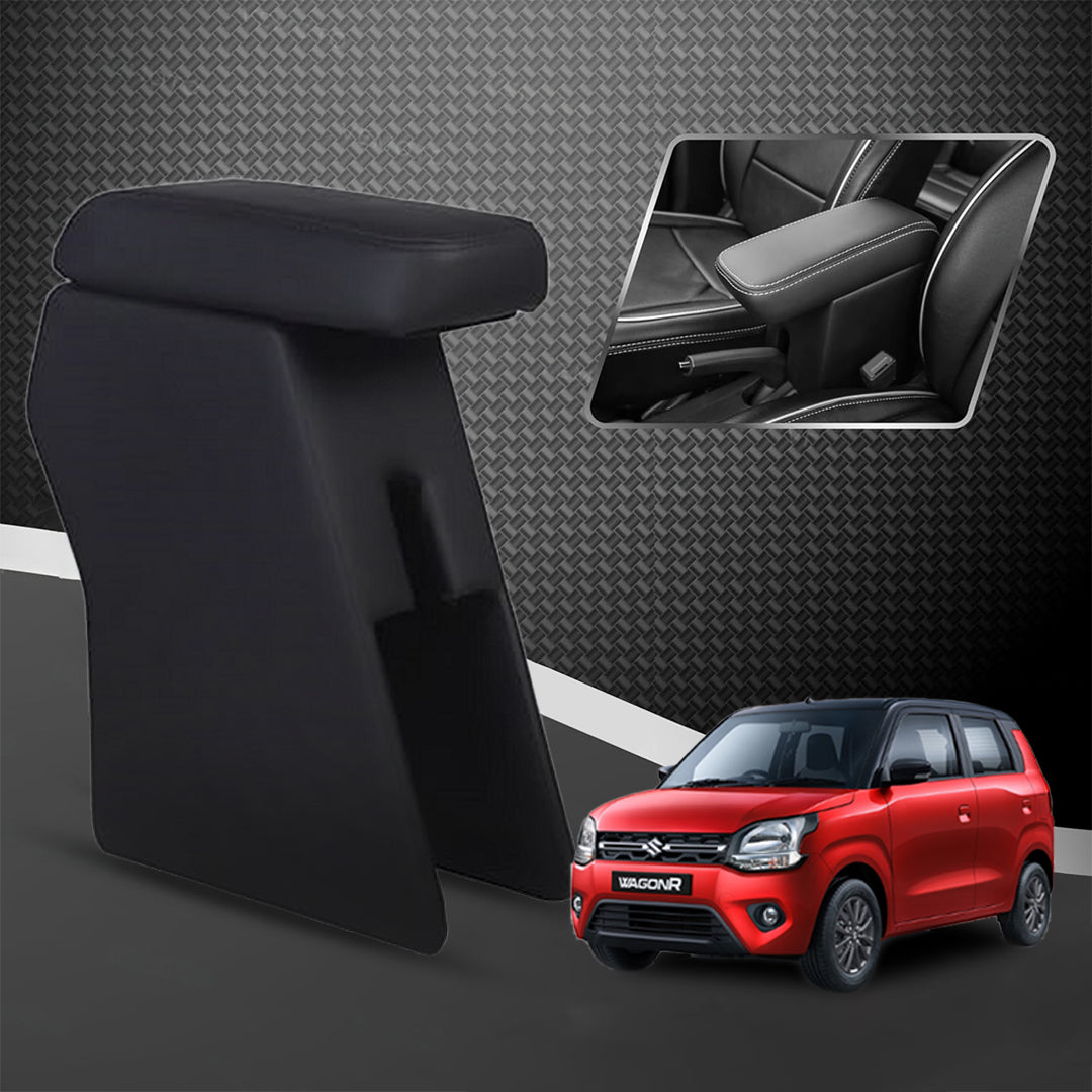 Car Center Armrest with Storage for Maruti Suzuki WagonR (New Model) – Black