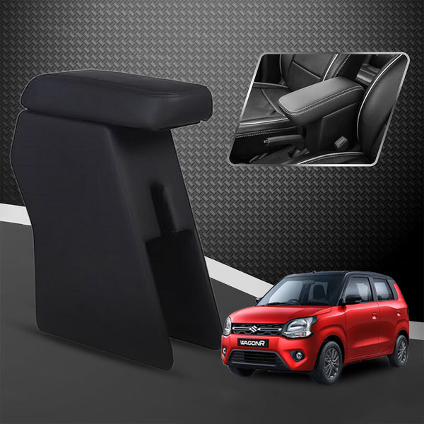 Car Center Armrest with Storage for Maruti Suzuki WagonR (New Model) – Black