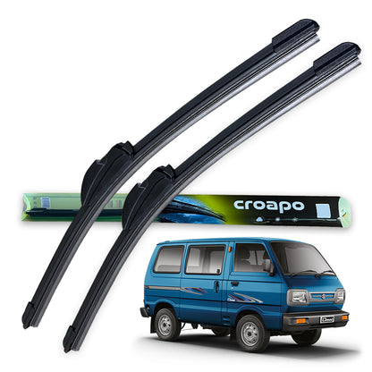 Croapo Frameless Windshield Wiper Blades for Maruti Suzuki Omni – 12” Driver & 12” Passenger (Set of 2)