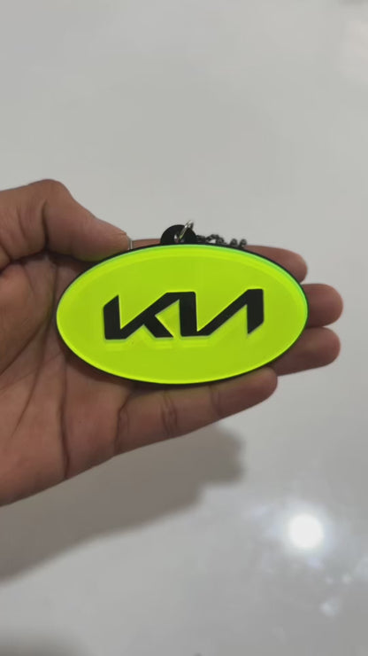 Kia Logo Car Mirror Hanging Pendant – Acrylic Hanging Accessory | Stylish Interior Decor
