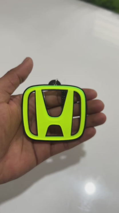 Honda Logo Car Mirror Hanging Pendant – Acrylic Hanging Accessory | Stylish Interior Decor