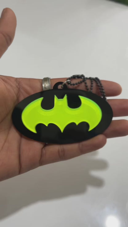Batman Car Mirror Hanging Pendant – Acrylic Hanging Accessory | Superhero Interior Decor