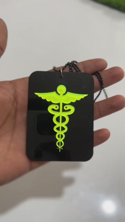 Doctor Car Mirror Hanging Pendant – Acrylic Hanging Accessory | Medical Symbol Interior Decor