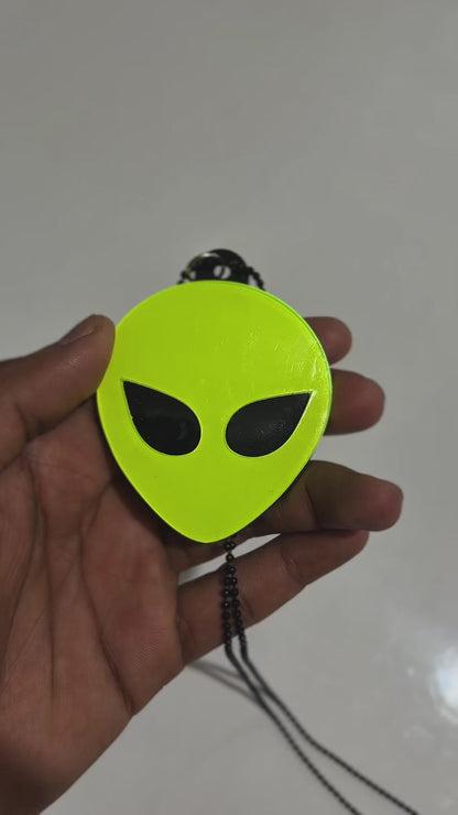 Alien Car Mirror Hanging Pendant – Acrylic Hanging Accessory | Stylish Interior Decor