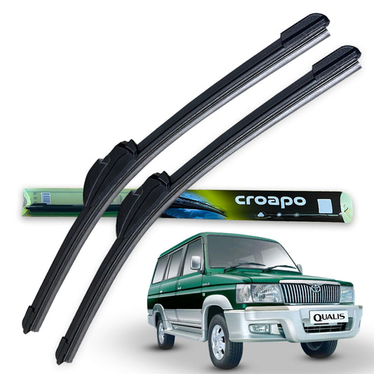 Croapo Frameless Windshield Wiper Blades for Toyota Qualis– 16” Driver & 16” Passenger (Set of 2)