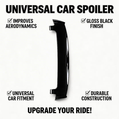 Universal Car Spoiler – Gloss Black Rear Wing  | ABS | Aerodynamic Performance & Stylish Upgrade