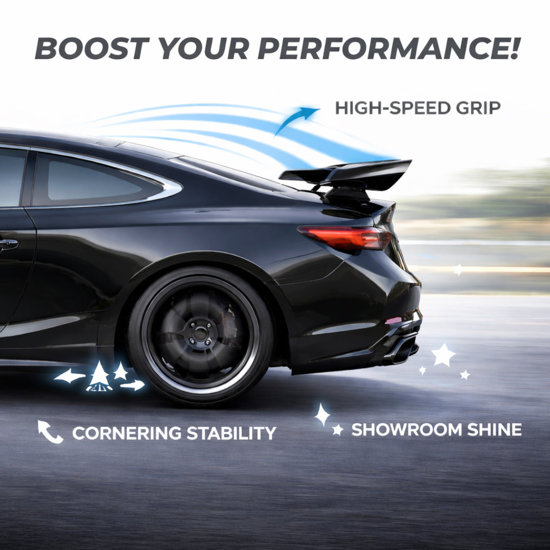 Universal Car Spoiler – Gloss Black Rear Wing  | ABS | Aerodynamic Performance & Stylish Upgrade