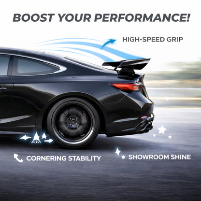 Universal Car Spoiler – Gloss Black Rear Wing  | ABS | Aerodynamic Performance & Stylish Upgrade