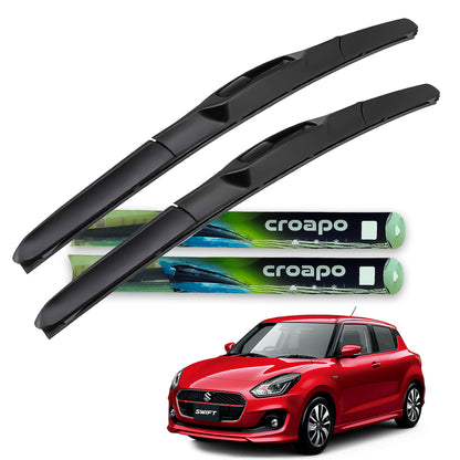 Croapo Front Hybrid Wiper Blades for Maruti Suzuki Swift  (All Models) – 21” Driver & 19” Passenger (Set of 2)