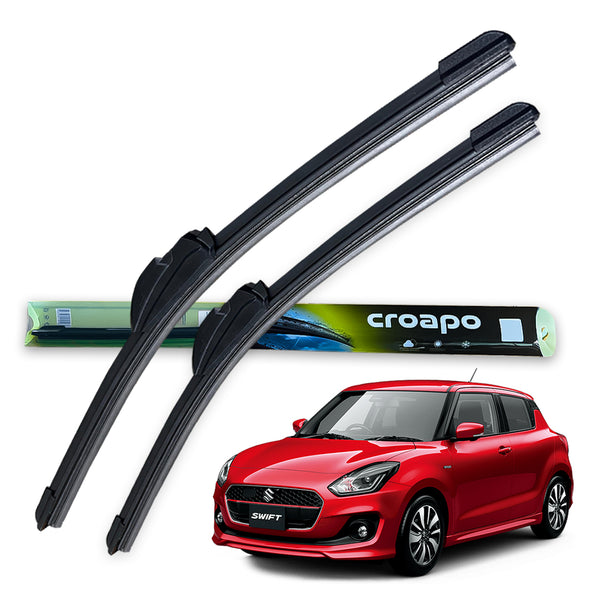 Croapo Frameless Windshield Wiper Blades for Maruti Suzuki Swift (All Models) – 21” Driver & 19” Passenger (Set of 2)