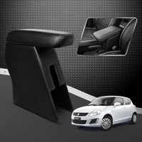 Car Center Armrest with Storage | Adjustable Hand Rest | Premium Leather Finish | Compatible with Maruti Suzuki Swift (Old Model)