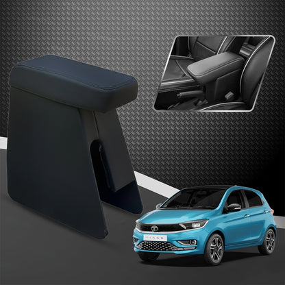 Car Center Armrest with Storage for Tata Tiago – Black