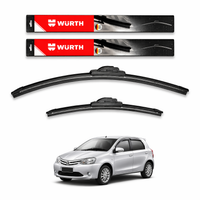 WÜRTH Soft Wiper Blade for Toyota Etios | 22" + 16" Set | Flat Frameless | Streak-Free