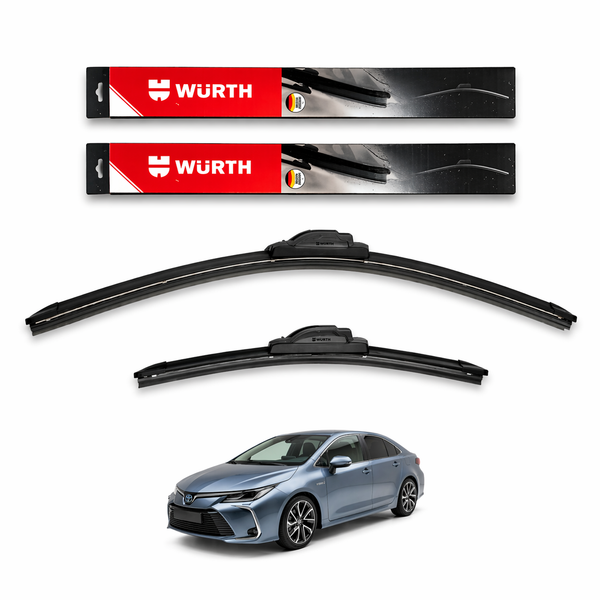 WÜRTH Soft Wiper Blade for Toyota Corolla | 24" + 16" Set | Flat Frameless | Streak-Free