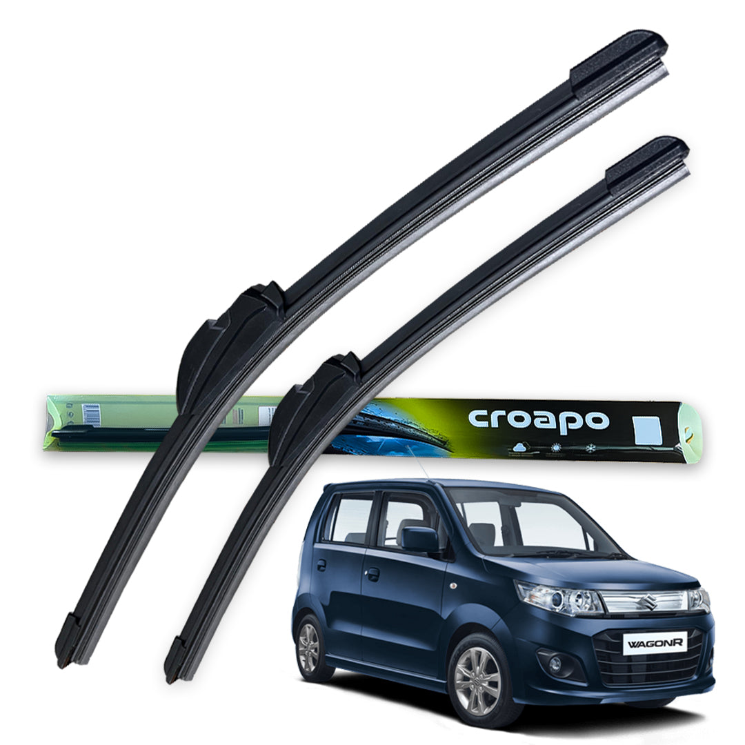 Croapo Frameless Windshield Wiper Blades for Maruti Suzuki WagonR  (All Models) – 18” Driver & 16” Passenger (Set of 2)