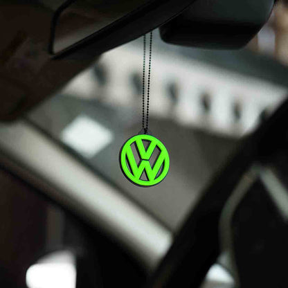 Volkswagen Logo Car Mirror Hanging Pendant – Acrylic Hanging Accessory | Stylish Interior Decor